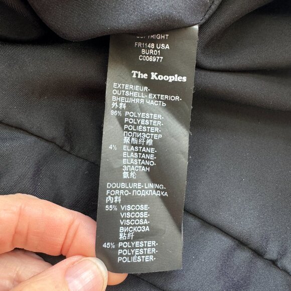 The Kooples burgundy dress - subtle floral brocade - excellent - Picture 7 of 7